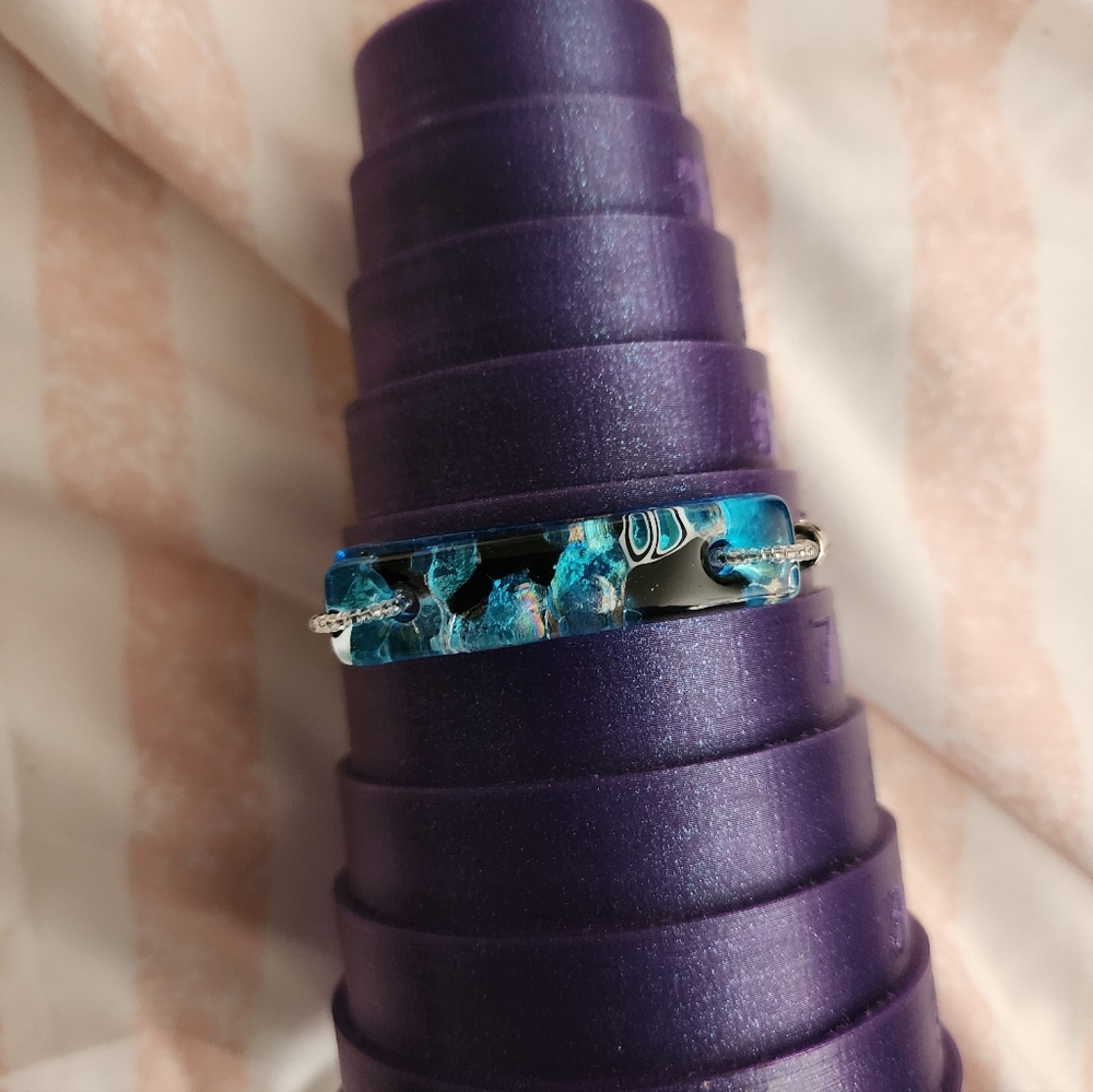 Murano Glass Elegant Blue Bracelet